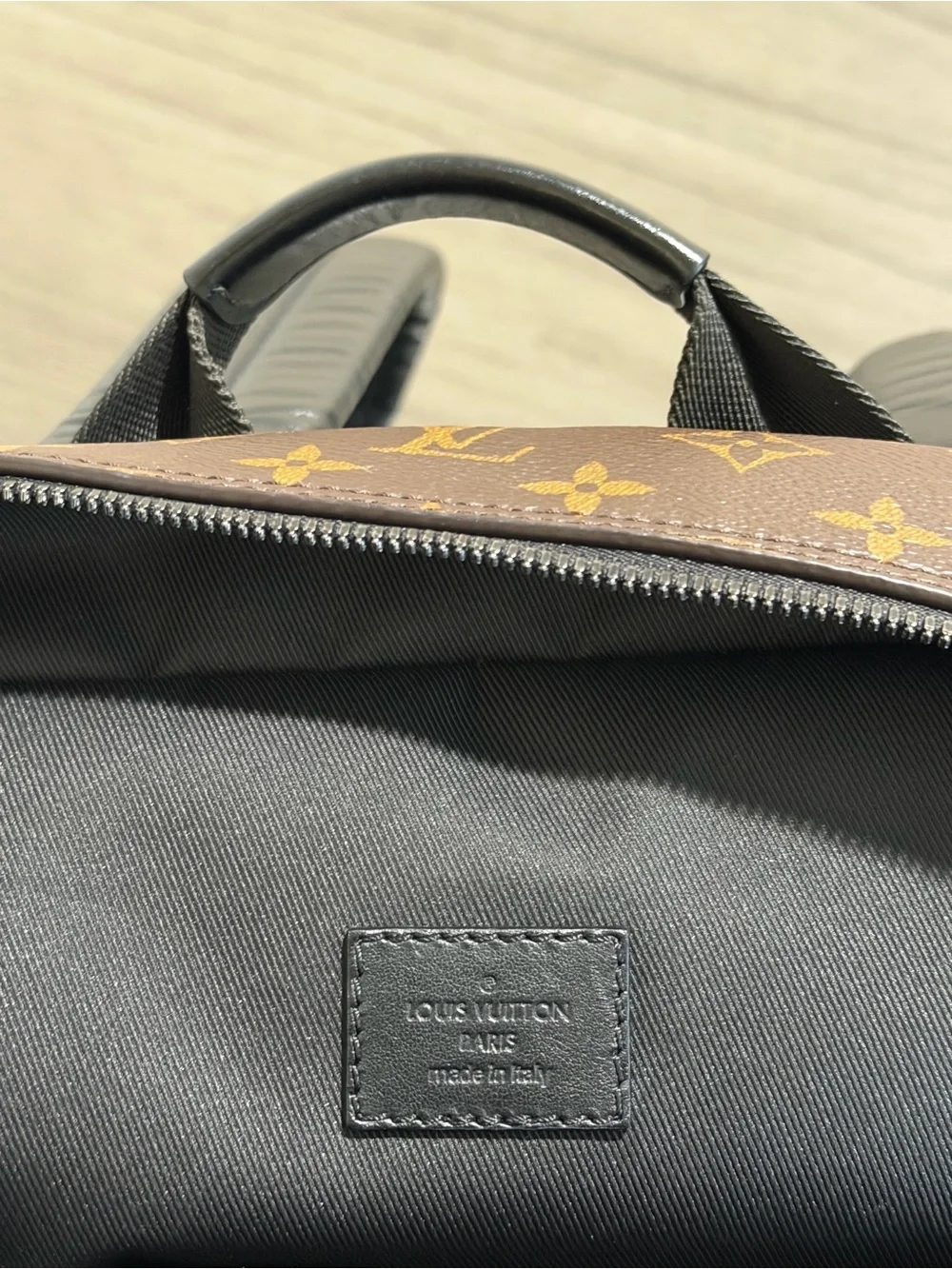 Louis Vuitton Monogram Canvas Brown / Gold Backpack